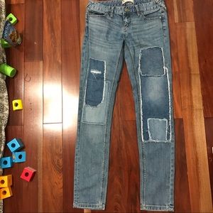 Free people skinny padded jeans 25
